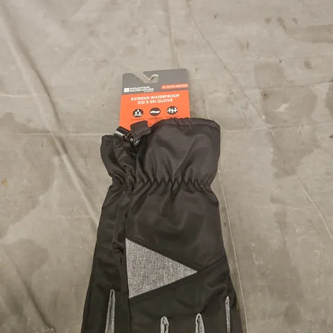 MOUNTAIN WAREHOUSE EXTREME WATERPROOF KID'S SKI GLOVE – BLACK XL TO FIT AGE 11-13 YEARS