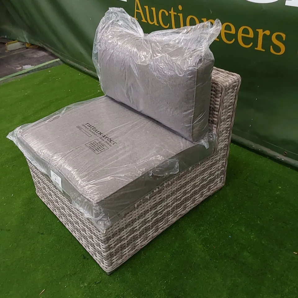 FLORIDA GREY RATTAN MODULAR SOFA PIECE 