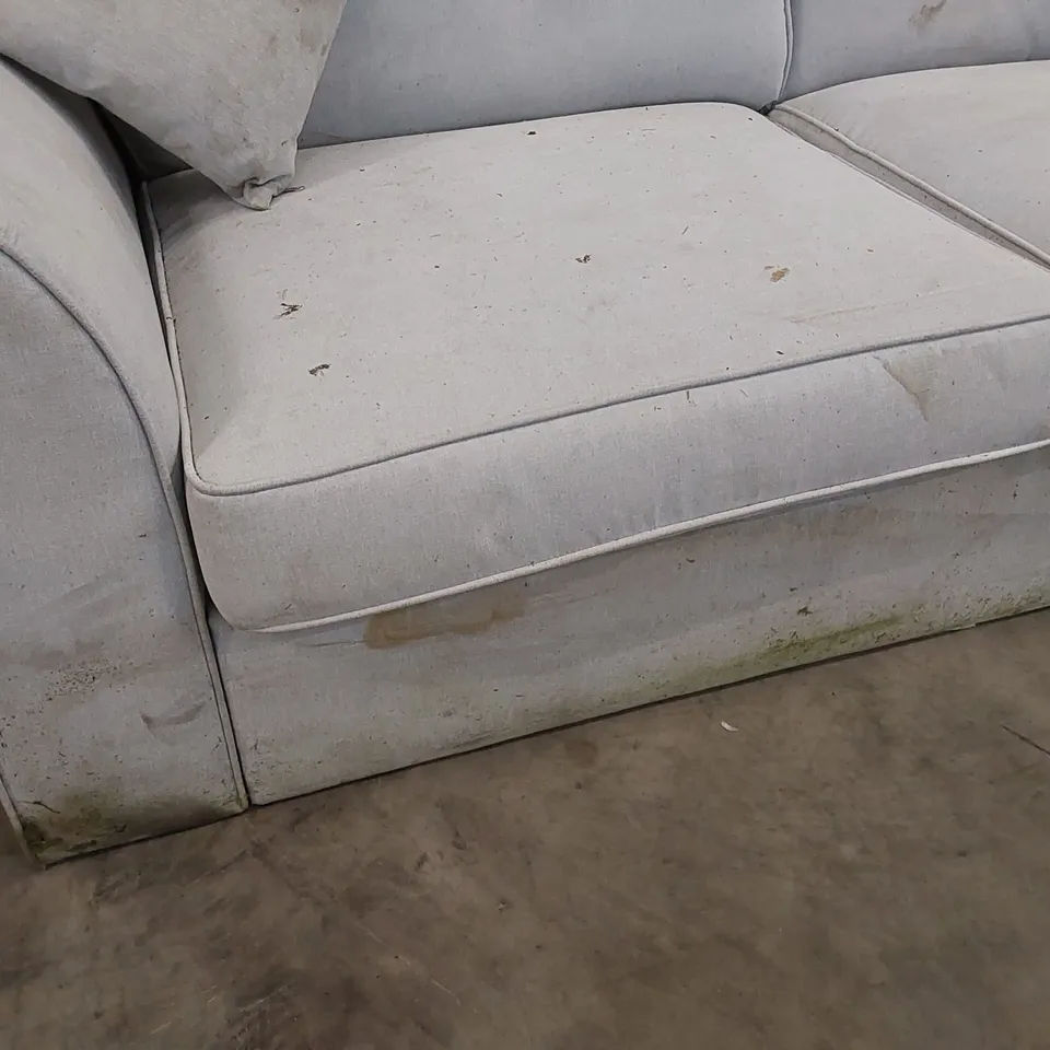 DESIGNER FABRIC UPHOLSTERED 3 SEATER SOFA 
