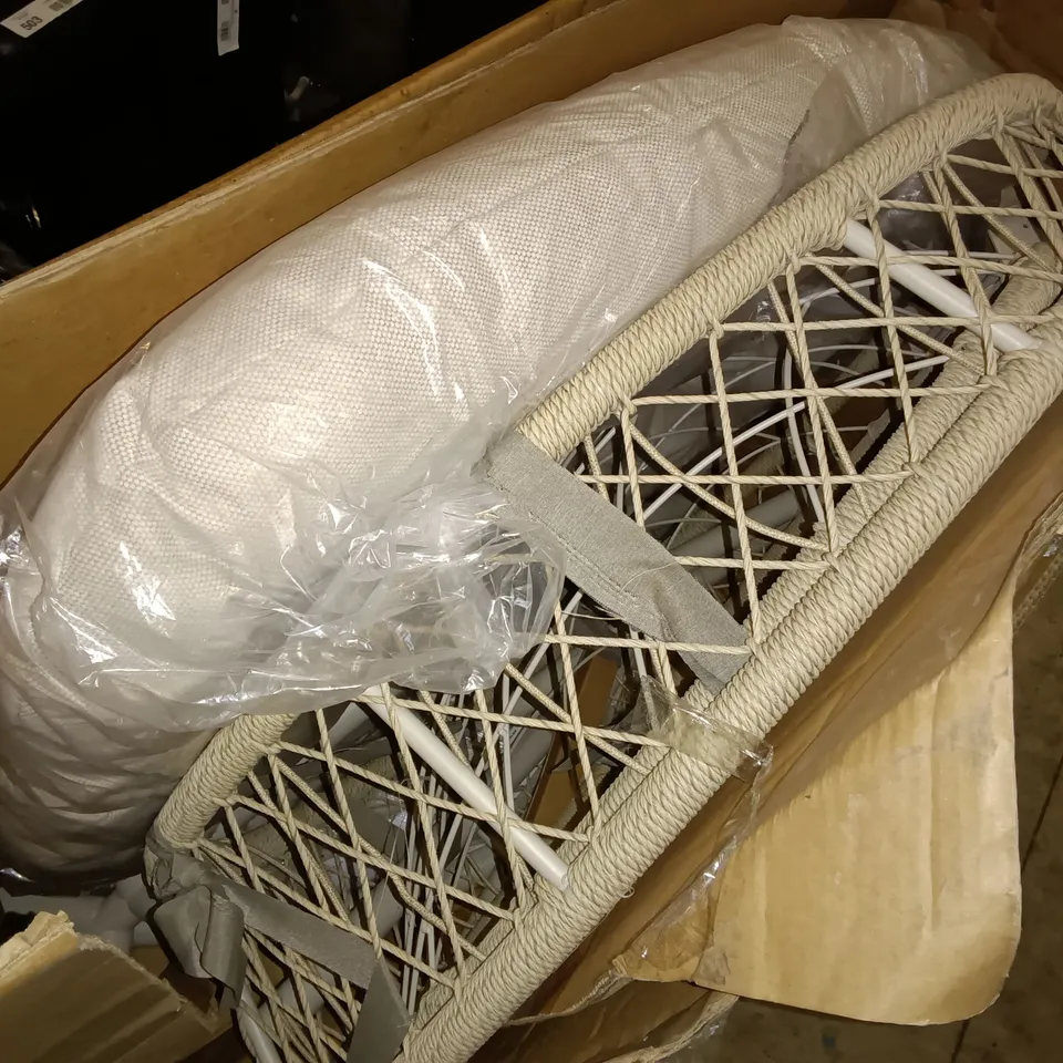 BOXED MY GARDEN STORIES OSLO COLLAPSIBLE COCOON EGG CHAIR - NATURAL 
