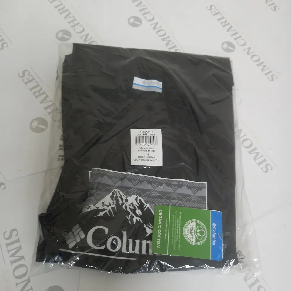 COLOMBIA BLACK LOGO TEE SIZE L 