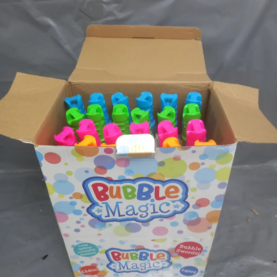 BOXED BUBBLE MAGIC 24 BUBBLE SWORDS 