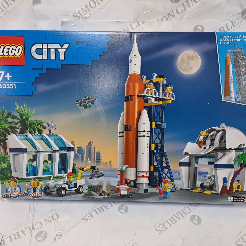 BOXED LEGO CITY ROCKET LAUNCH CENTRE 60351 BUILDING KIT RRP £129.99