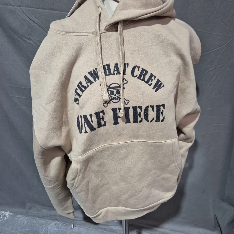 PULL& BEAR ONE PIECE HOODIE IN BEIGE SIZE L