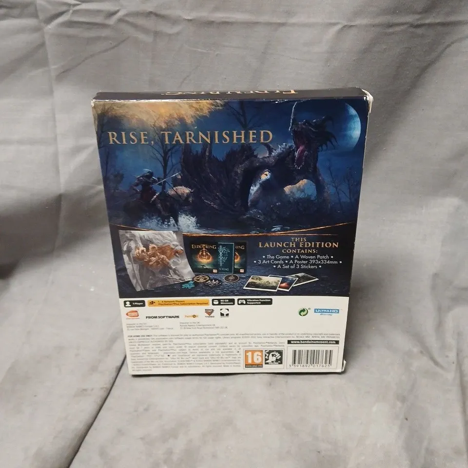 ELDEN RING PS5 LAUNCH EDITION – DISC IN BLUE CASE WITH ART CARDS & POSTERS