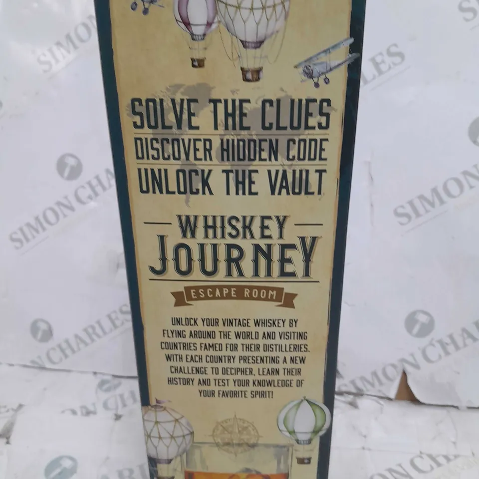 BOXED WHISKEY JOURNEY ESCAPE ROOM THE GAME