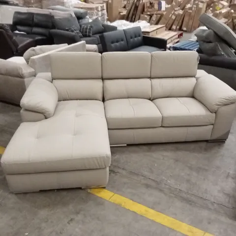 BRADY PREMIUM LEATHER CHAISE SOFA