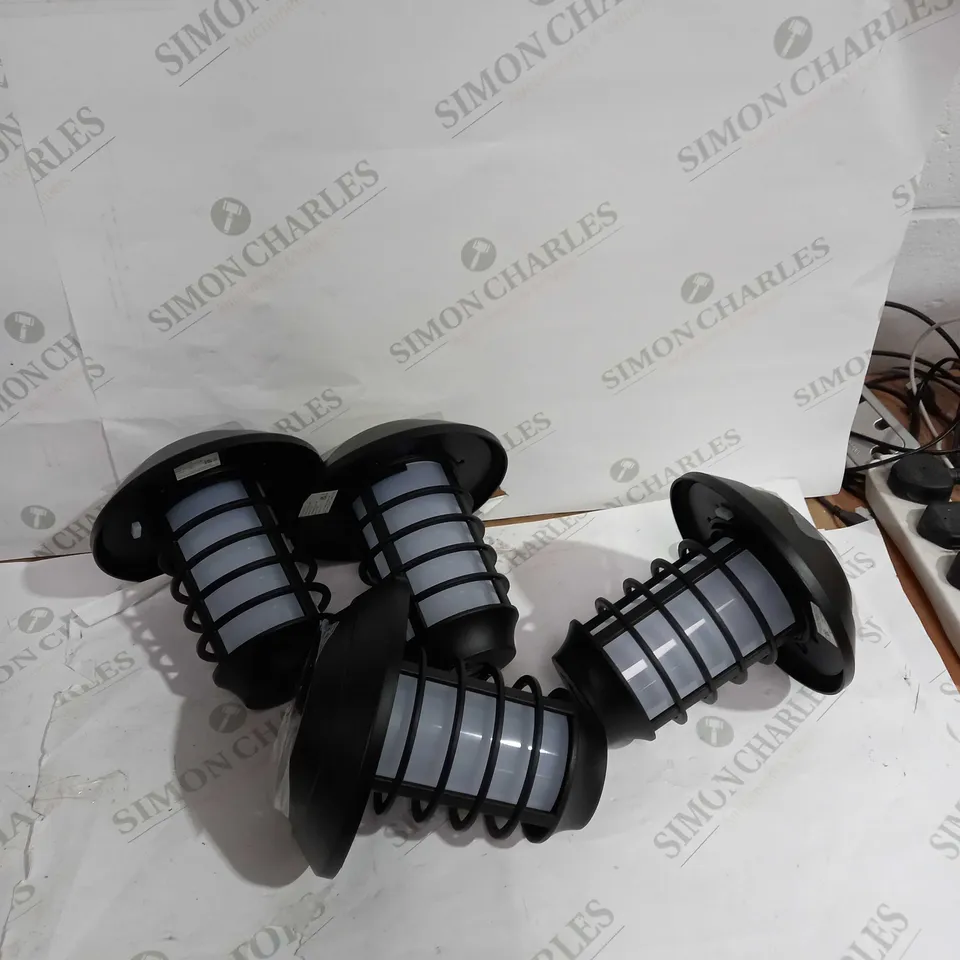 BELL & HOWELL SET OF 4 SOLAR 21 LUMENS DUAL FUNCTION FLAME/ WHITE STAKE LIGHTS