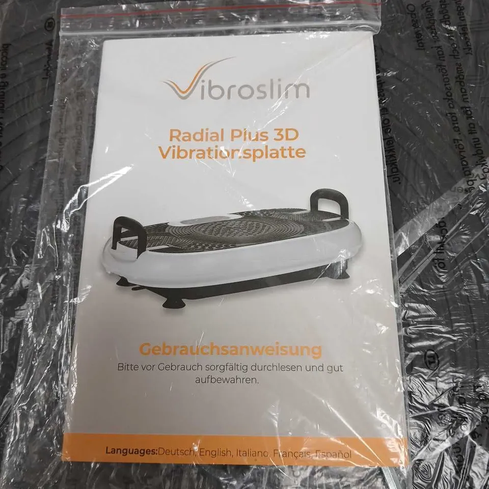 BOXED VIBROSLIM RADIAL PLUS 3D VIBRATION PLATE - COLLECTION ONLY