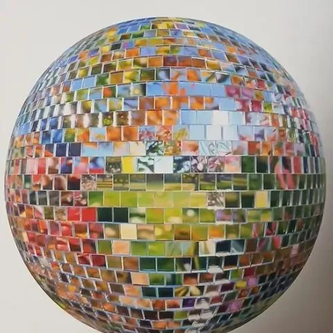 AUTUMN'S CHORUS DISCO BALL PRINT – LIMITED EDITION PRINT (100/300) SIGNED ALICE MASTERS STANDARD MEDIUM