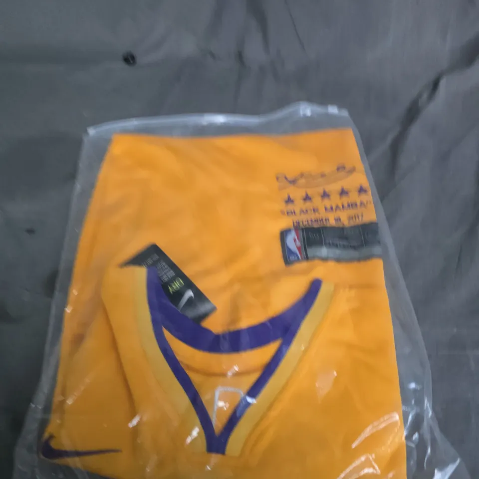 LOS ANGELES LAKERS BASKETBALL JERSEY – YELLOW, NO. 24 -  SIZE UNSPECIFIED