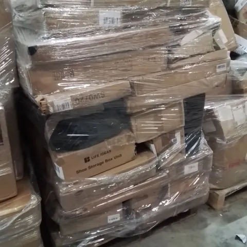 PALLET OF ASSORTED HOUSEHOLD GOODS AND PRODUCTS TO INCLUDE;FOOD PROCESSOR,SHOE STORAGE BOX,TABLE