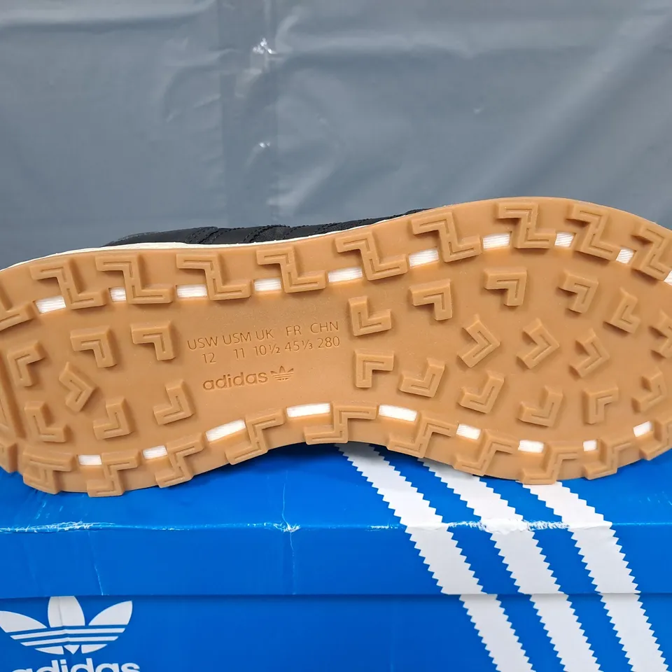 BOXED PAIR OF ADIDAS RETROPY E5 SHOES IN BLACK - UK 10.5