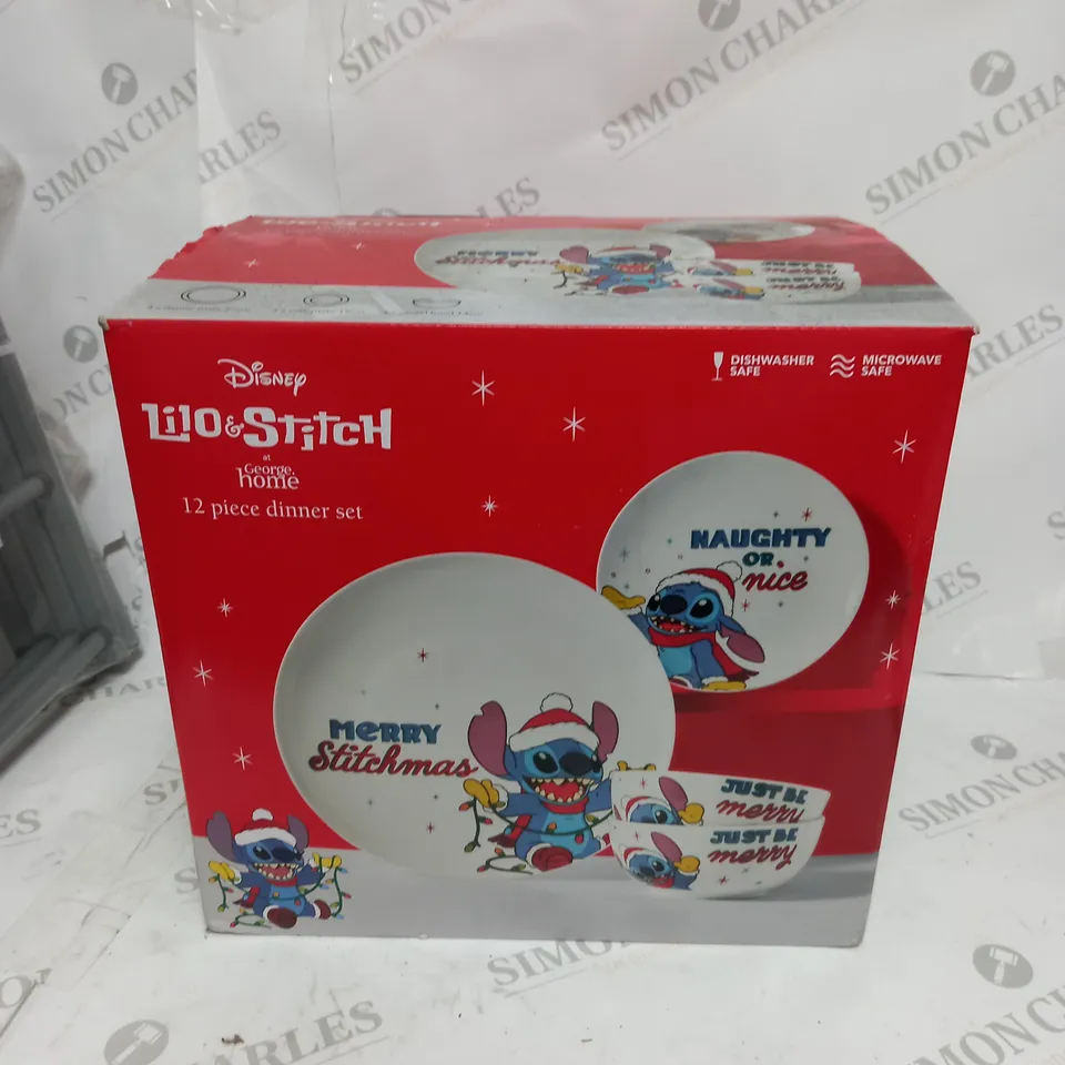 DISNEY LILO & STITCH 12 PIECE DINNER SET