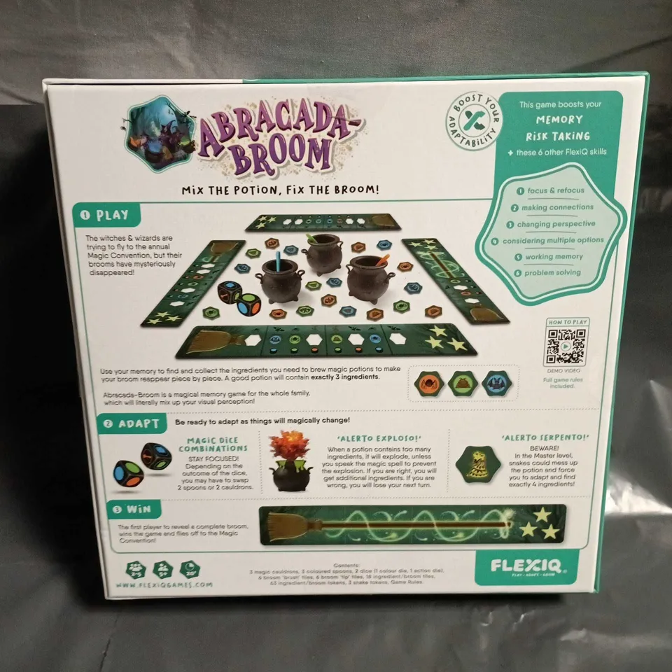 BOXED ABRACADA-BROOM MEMORY GAME BY FLEXIQ