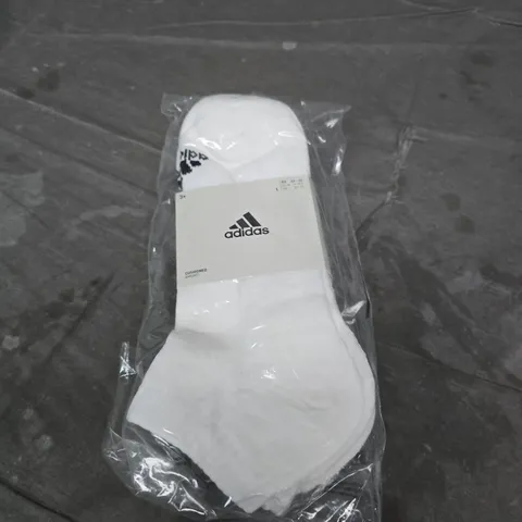 ADIDAS CUSHIONED SOCKS – WHITE - SIZE L 