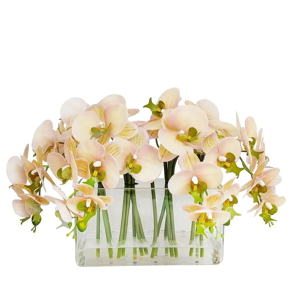 OUTLET HOME STORIES MULTI-STEM FAUX FLORAL ARRANGEMENT - ORCHID BRIGHT