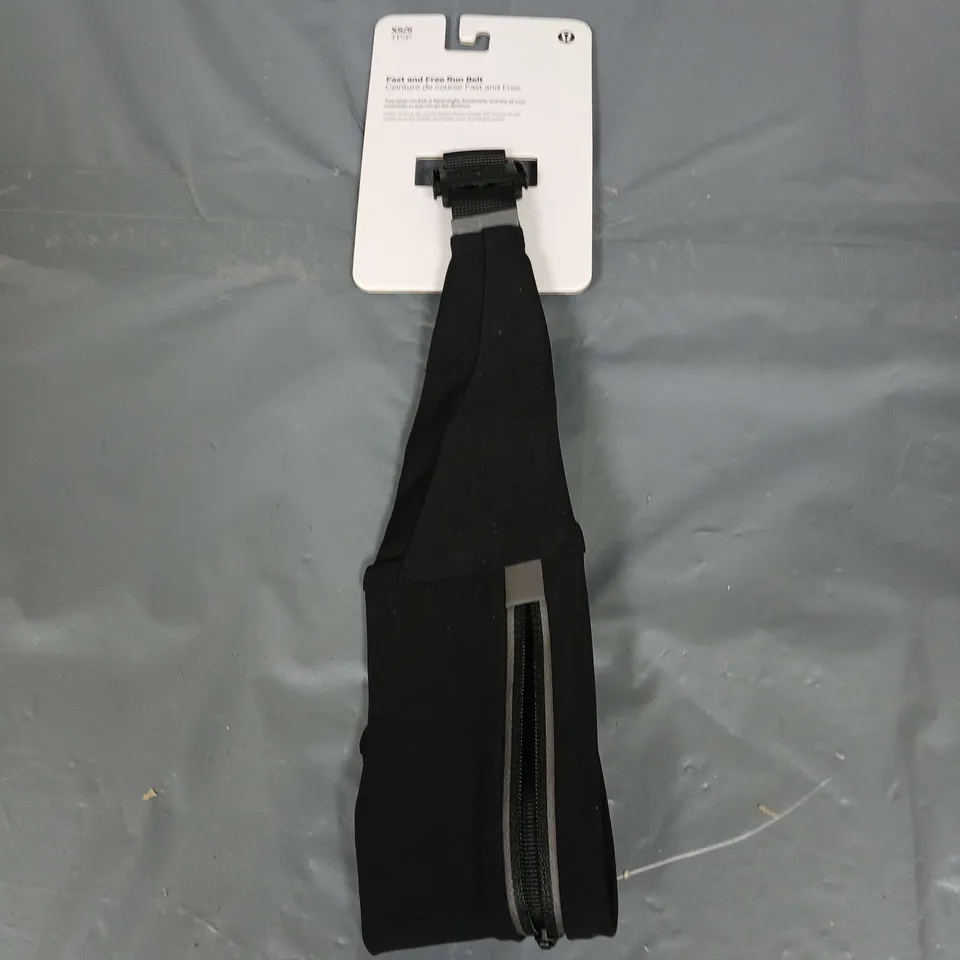 LULULEMON FAST AND FREE RUN BELT IN BLACK SIZE XS