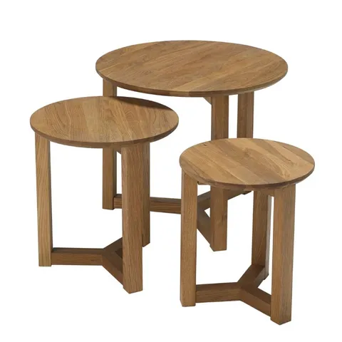 BOXED DECIMUS 3 PIECE NEST OF TABLES