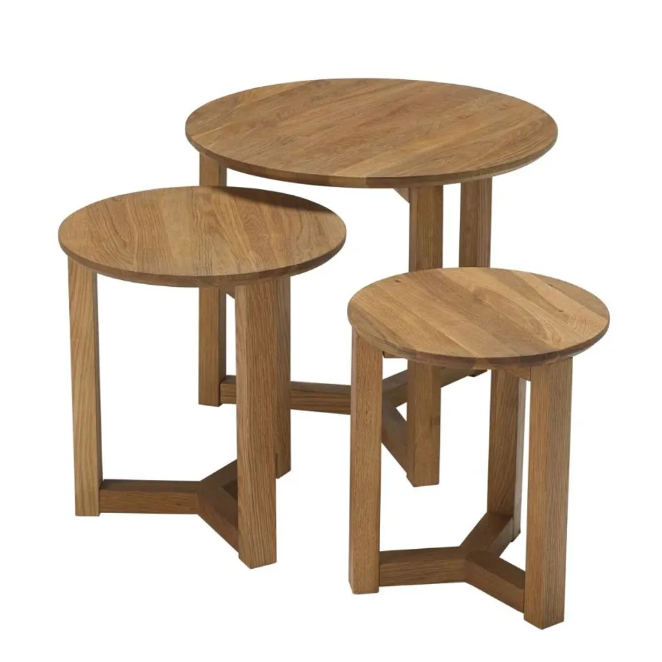 BOXED DECIMUS 3 PIECE NEST OF TABLES
