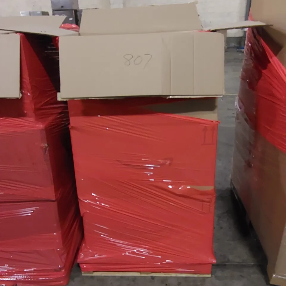 PALLET TO CONTAIN ASSORTED HOUSEHOLD ITEMS AND CONSUMER PRODUCTS. INCLUDING CRAFT ITEMS, PET FUR REMOVERS, TOYS, LUNCH BOXES ETC