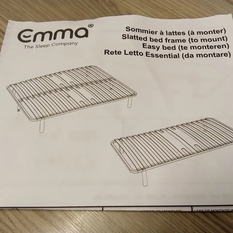 BRAND NEW BOXED EMMA SLATTED BED FRAME - 150 x 200 KING SIZE (1 BOX)