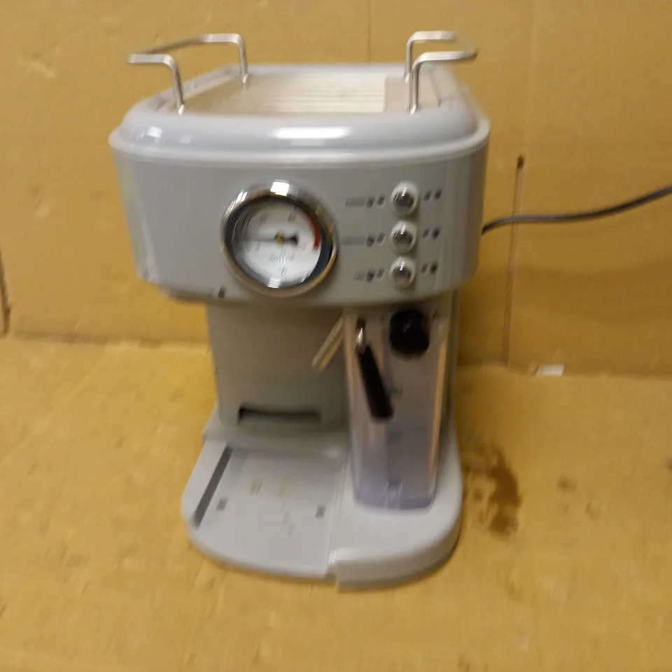 SWAN RETRO GREY ESPRESSO COFFEE MACHINE