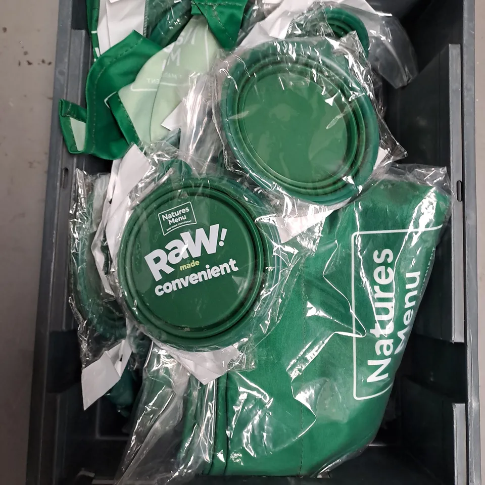 APPROXIMATELY 20 NATURE'S MENU RAW FOOD PROMOTIONAL ITEMS