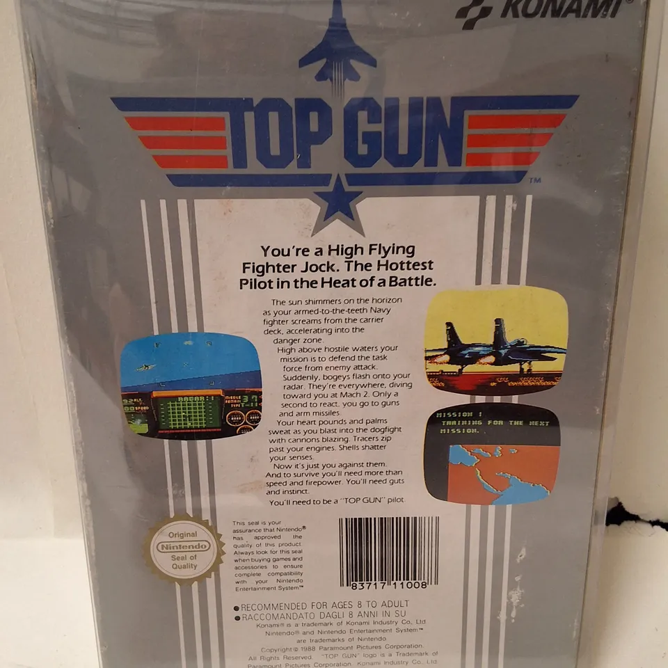 KONAMI TOP GUN – NINTENDO NES GAME – BOXED & SEALED