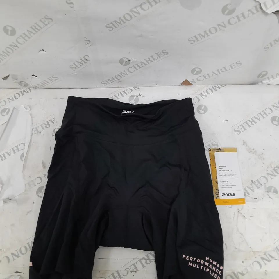 2XU WOMENS AERO TRI 7 INCH SHORT BLACK MEDIUM 
