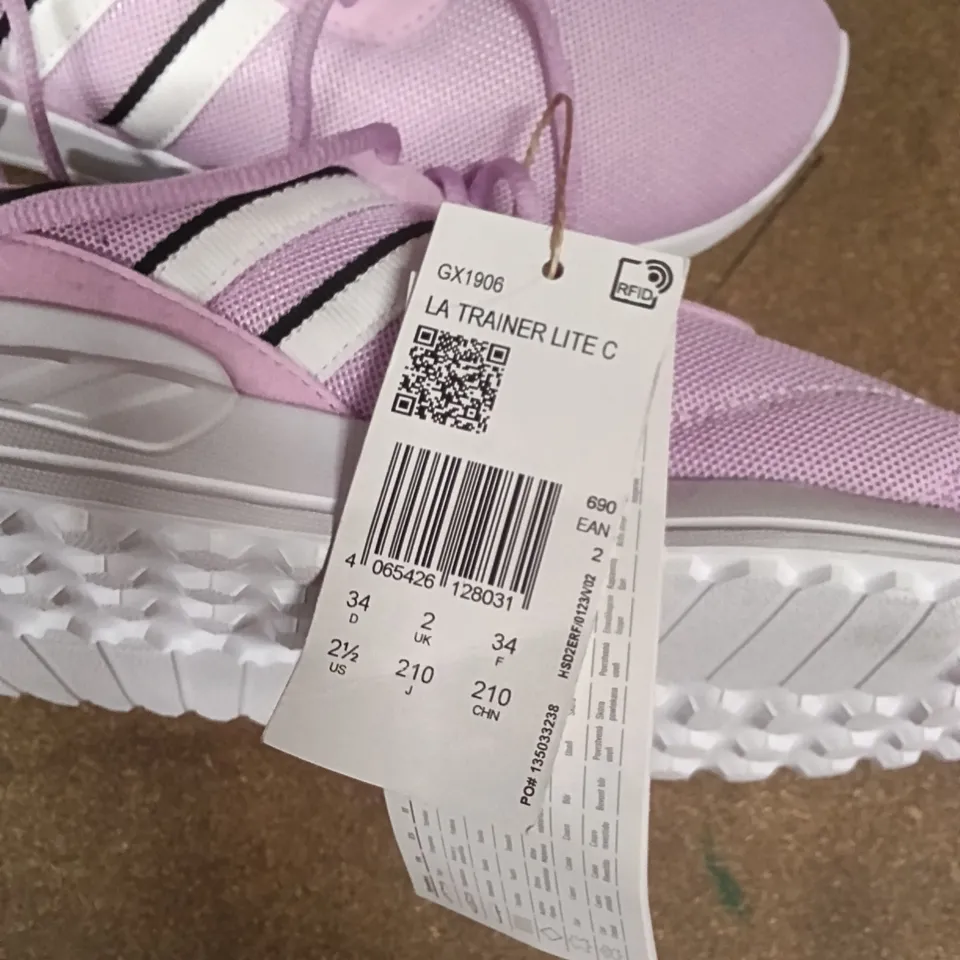 ADIDAS LA TRAINER LITE C SNEAKERS – LILAC, UK 2