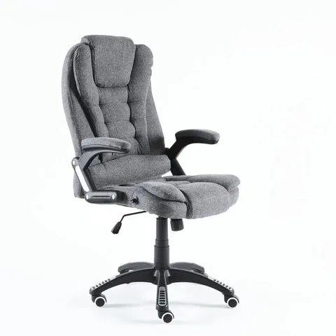 BOXED NEO BLACK OFFICE CHAIR WITH MASSAGE FUNCTION (1 BOX)