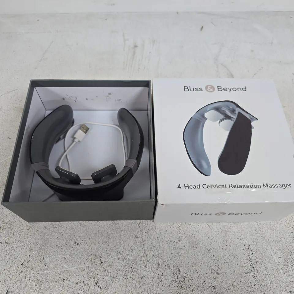 BOXED BLISS & BEYOND 4-HEAD CERVICAL RELAXATION MASSAGER