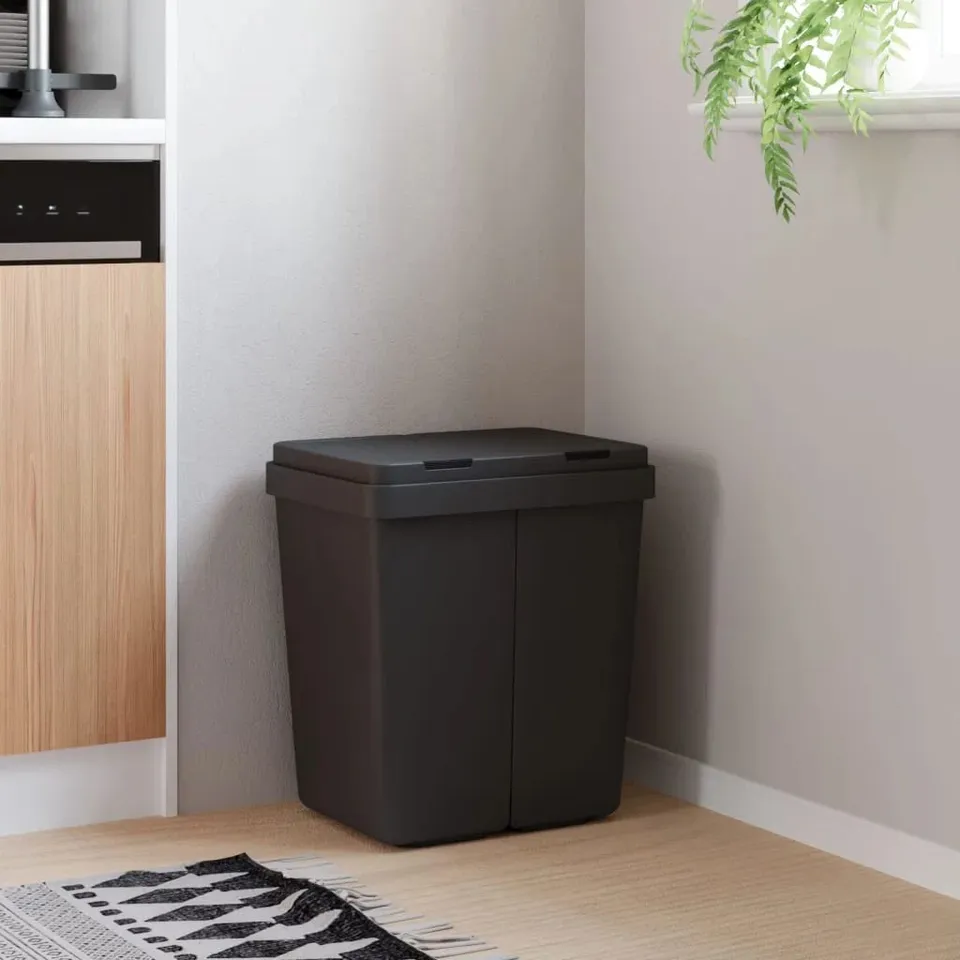 BOXED MARIKA PLASTIC TOUCH TOP KITCHEN TRASH CAN - 25L