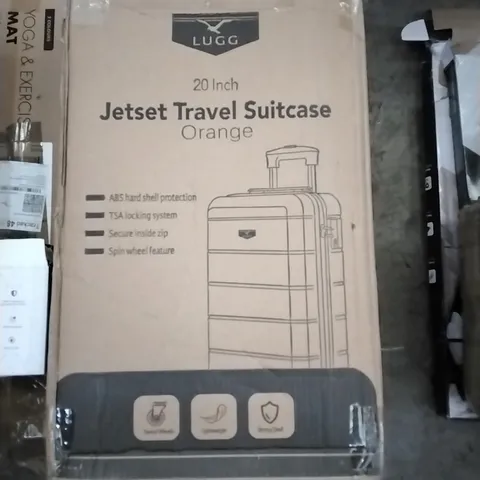 BOXED 20INCH JETSET TRAVEL SUITCASE - ORANGE