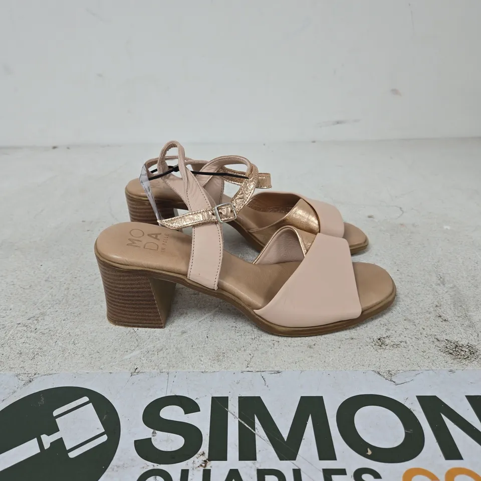 MODA WOMEN’S SANDALS WITH BLOCK HEEL – NUDE PINK EU SIZE 40