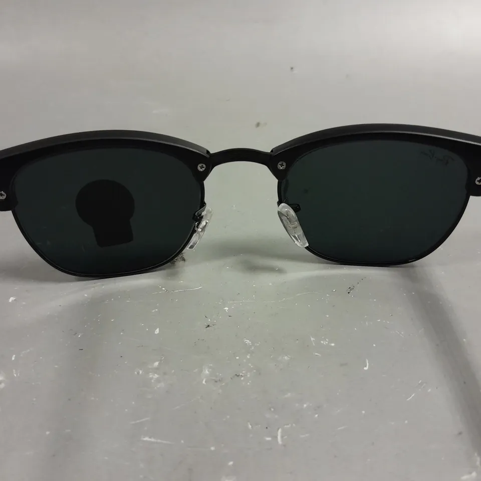 RAY BAN GLASSES WITH G-15 LENSES AND BLACK FRAME IN CASE