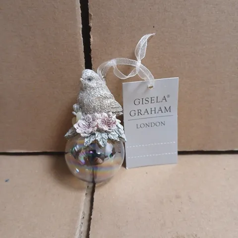 BOX OF APPROXIMATELY 10 GISELA GRAHAM BIRD ON BUBBLE CHRISTMAS TREE DECORATIONS