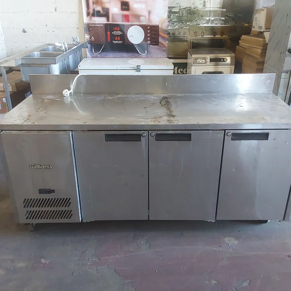 WILLIAMS REFRIGERATED STAINLESS STEEL FOOD PREP COUNTER