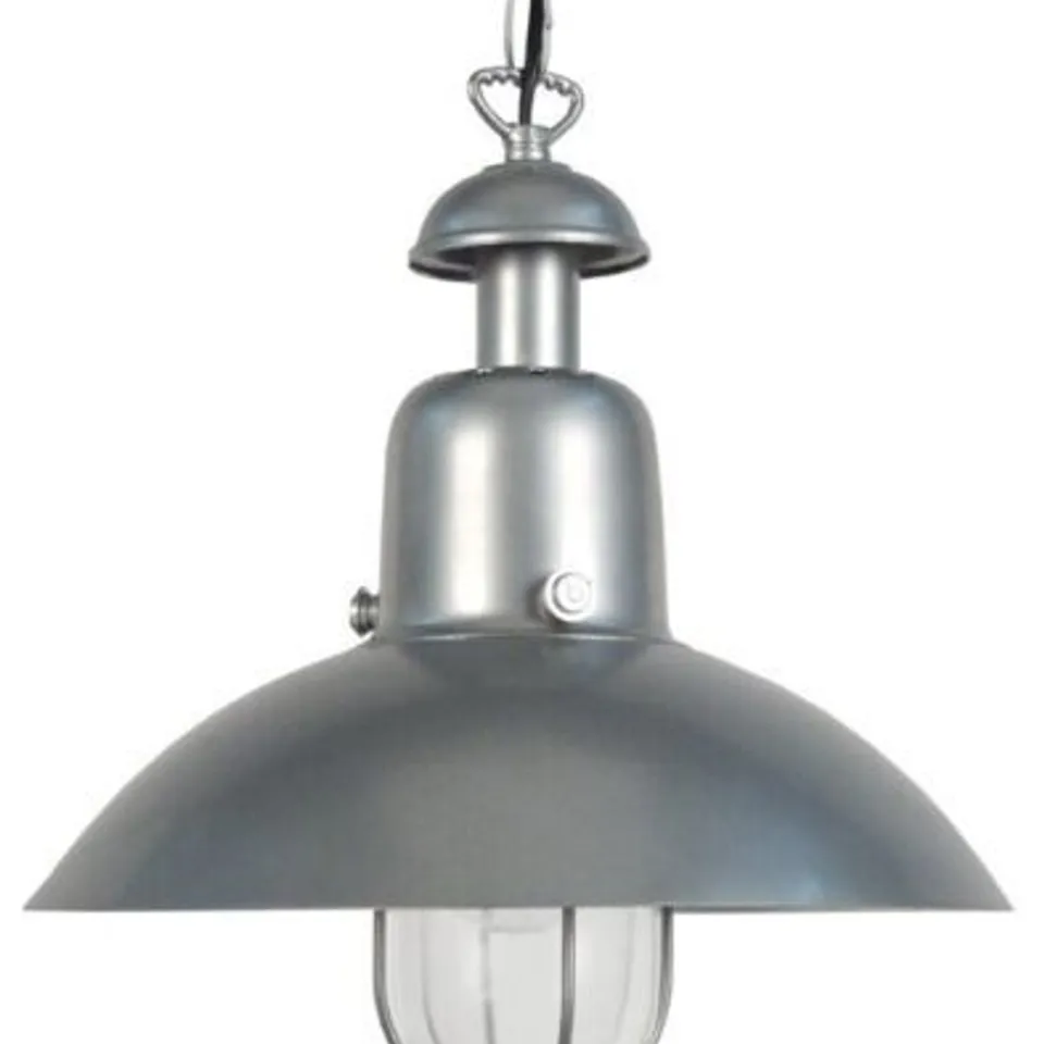 BOXED TOSEL DOTTEREL CEILING 1-LIGHT DOME INDOOR METAL PENDANT, SILVER