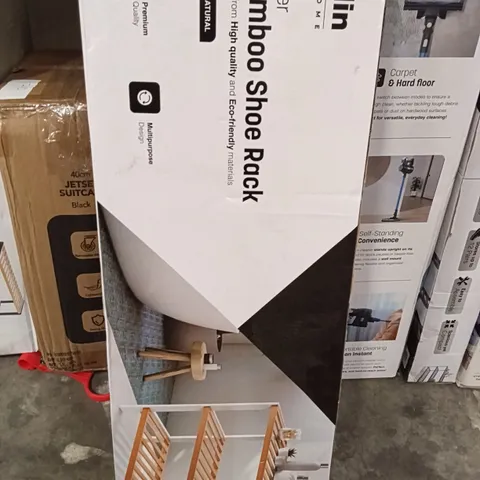 BOXED KEPLIN 3 TIER BAMBOO SHOE RACK 