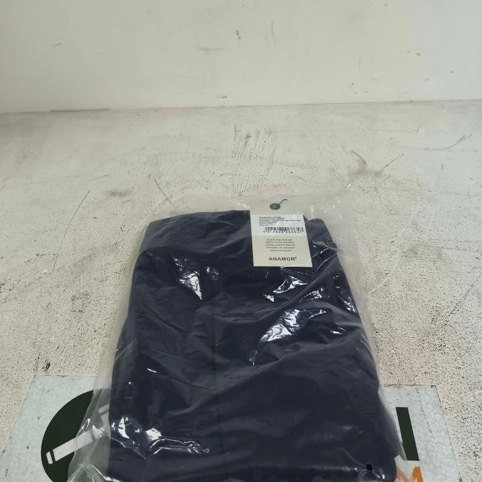 ANAMOR WIDE LEG TROUSER WITH BUTTON DETAIL NAVY SIZE 18 TAGGED BAGGED