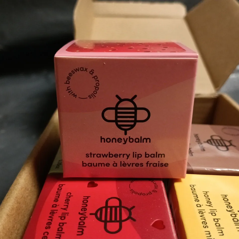HONEYBALM SET OF 6 ASSORTED 10G LIP BALMS