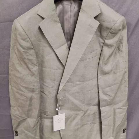 HAWES & CURTIS SARTORIAL PLAIN LINEN JACKET IN GREEN - 40R