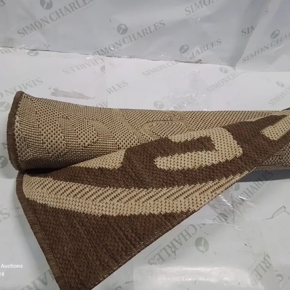 BRAND NEW PACO HOME BROWN COUNTRY RUG - 200CM X 280CM