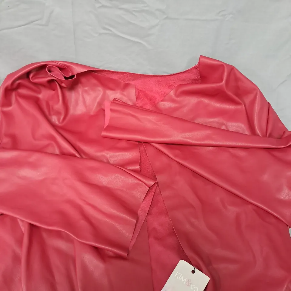 KIM & CO. WOMEN'S RED WRAP-STYLE TOP – SIZE 3XL 