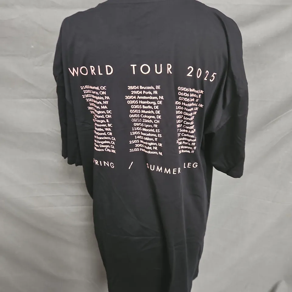 STEREOPHONICS WORLD TOUR 2025 TSHIRT IN BLACK SIZE 2XL