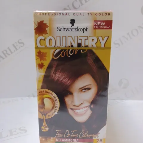 SCHWARZKOPF COUNTRY COLOURS 3 PACK NO 75 ROUGE NOIR 