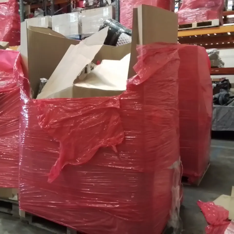 PALLET OF ASSORTED ITEMS TO INCLUDE: LED MIRROR, AIR CONDITIONING UNIT, UNIVERSAL POT LID, BEACH TENT, WEDGE PILLOW, RUG ECT