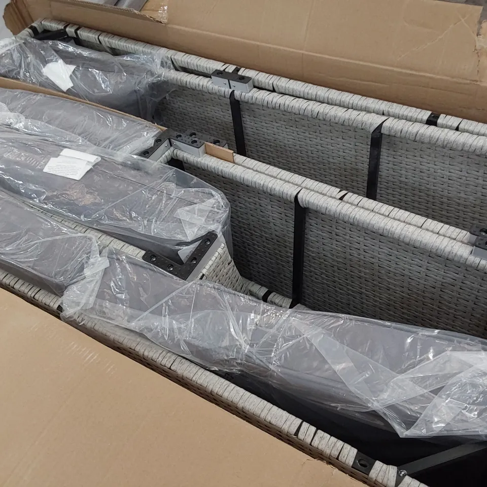 ATHENS GREY RATTEN FURNITURE PARTS (BOX 1 OF 2 ONLY)